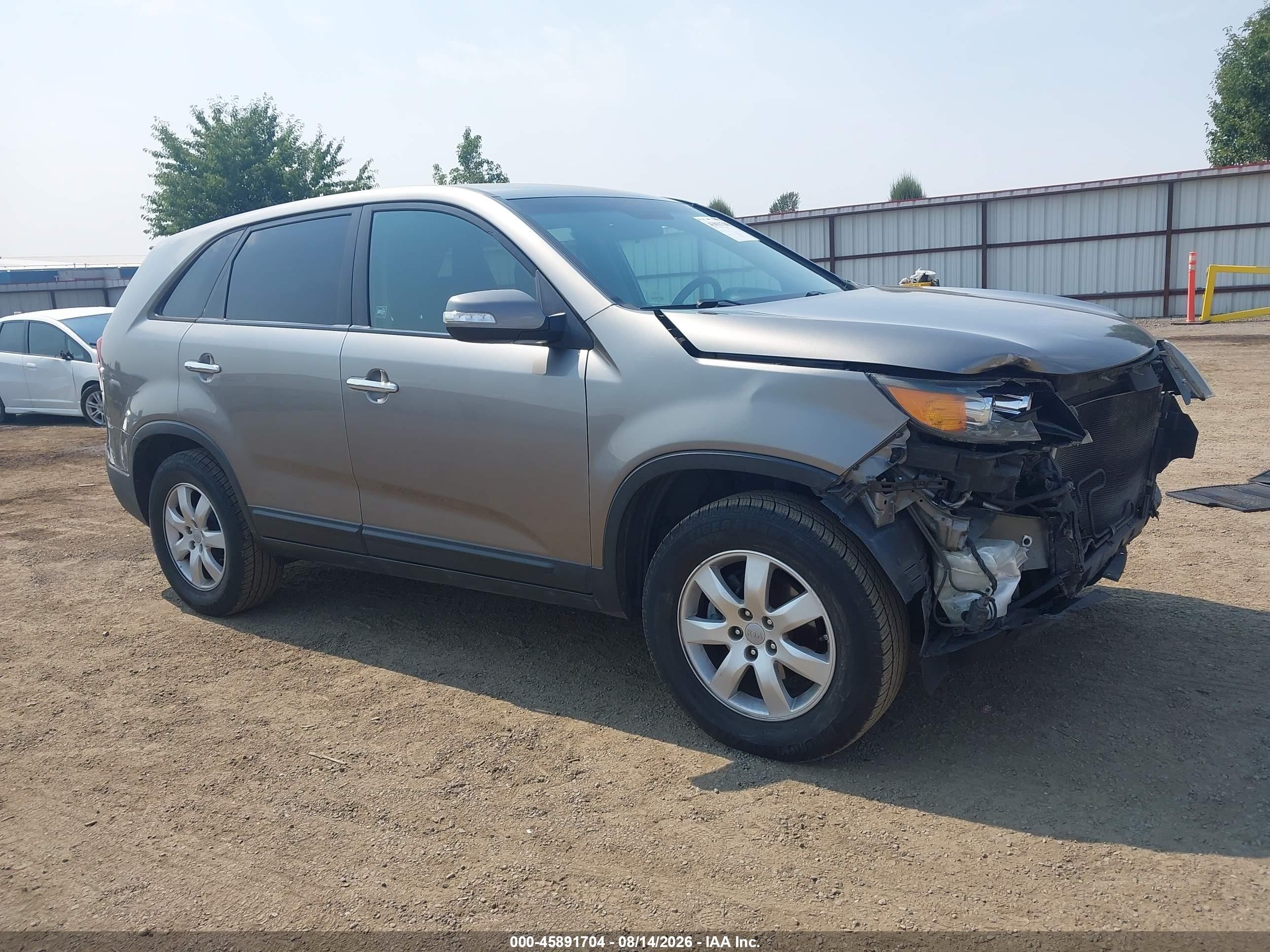 2013 Kia Sorento Lx Gray vin: 5XYKT3A15DG355786