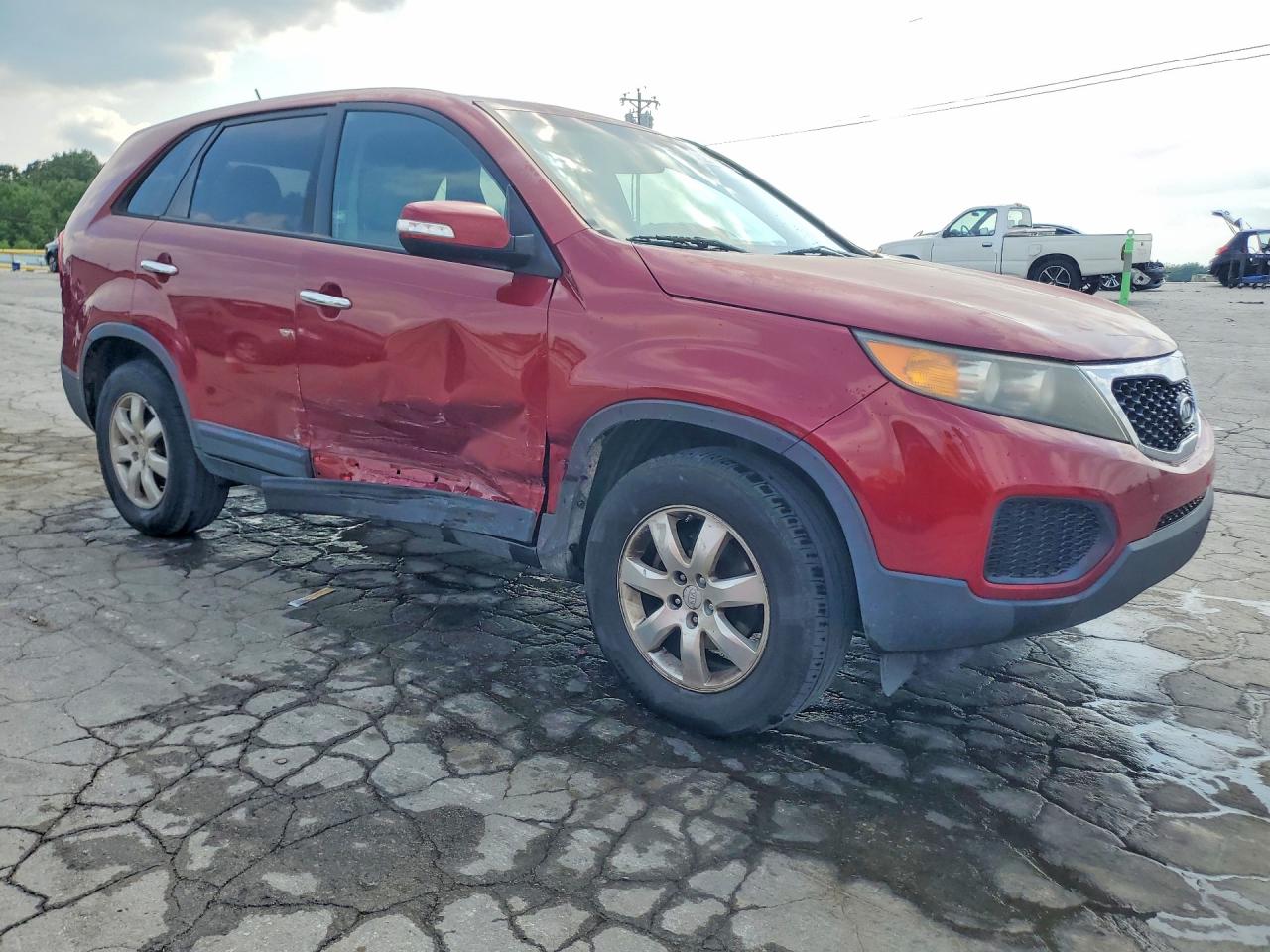 2011 Kia Sorento Lx Red vin: 5XYKT3A16BG039486