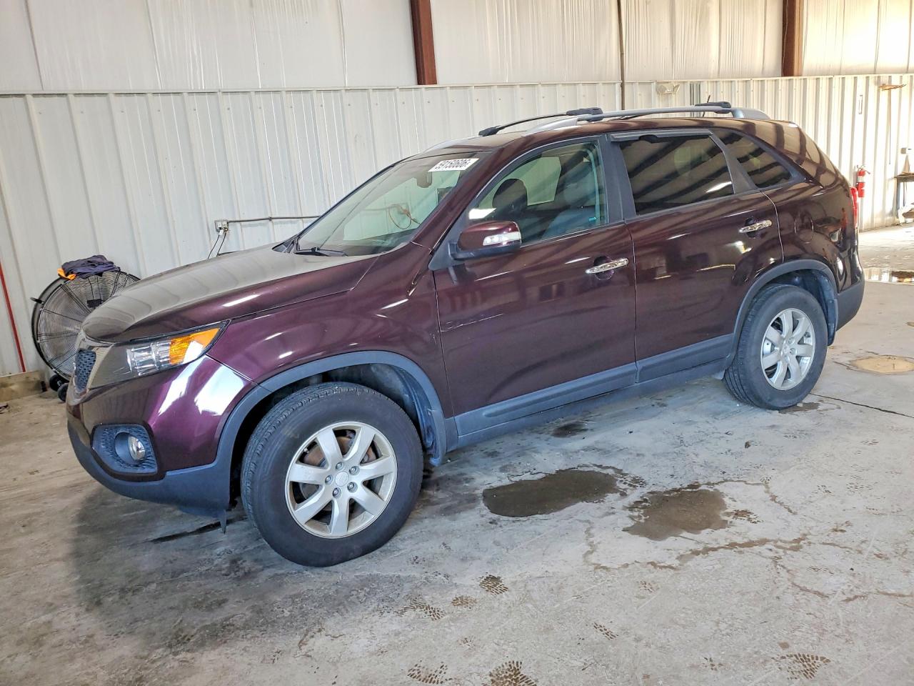 2011 Kia Sorento Lx Burgundy vin: 5XYKT3A16BG185774