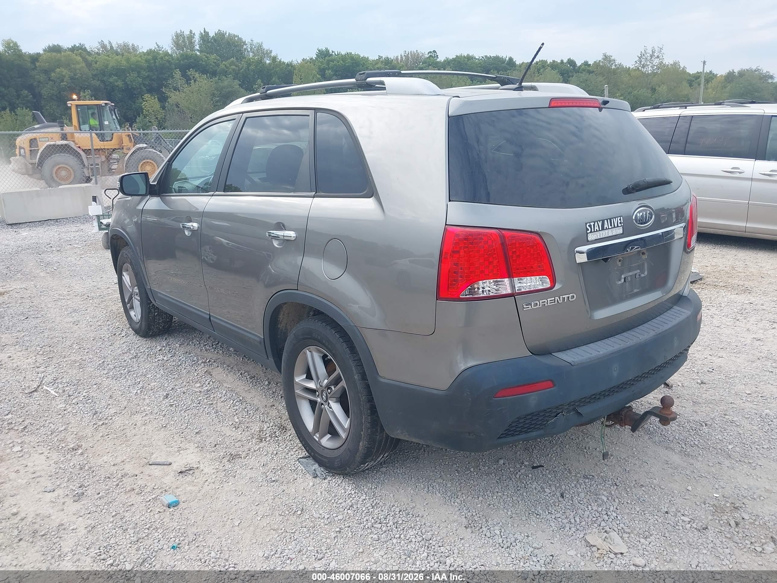 2011 Kia Sorento Lx Gray vin: 5XYKT3A16BG185905