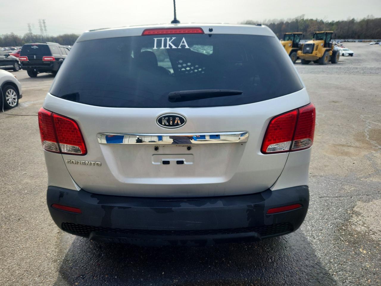2012 Kia Sorento Lx Silver vin: 5XYKT3A16CG203529