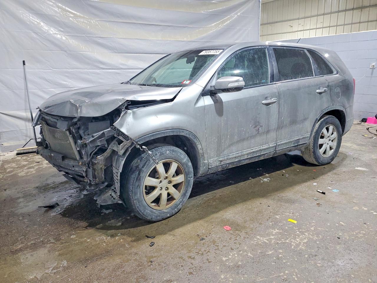 2012 Kia Sorento Lx Gray vin: 5XYKT3A16CG203790