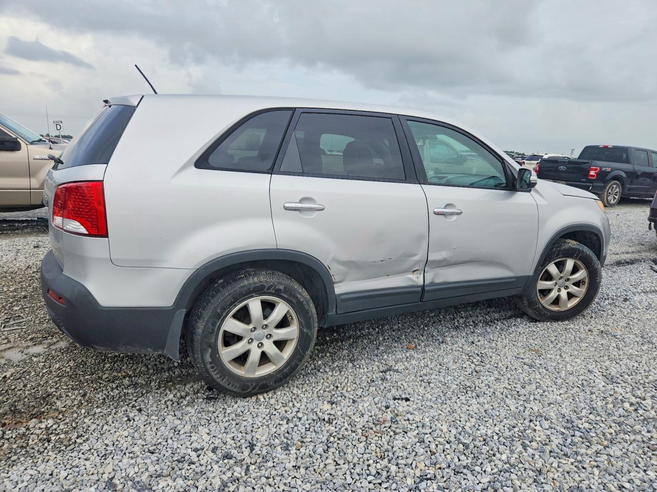 2012 Kia Sorento Lx Silver vin: 5XYKT3A16CG272365