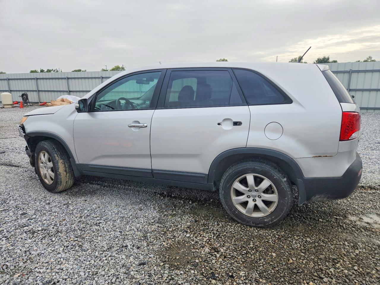 2012 Kia Sorento Lx Silver vin: 5XYKT3A16CG272365