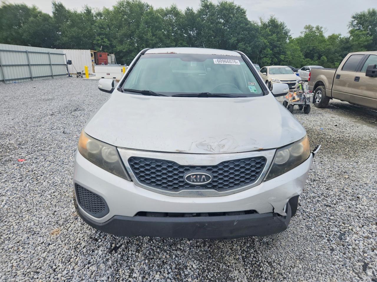 2012 Kia Sorento Lx Silver vin: 5XYKT3A16CG272365
