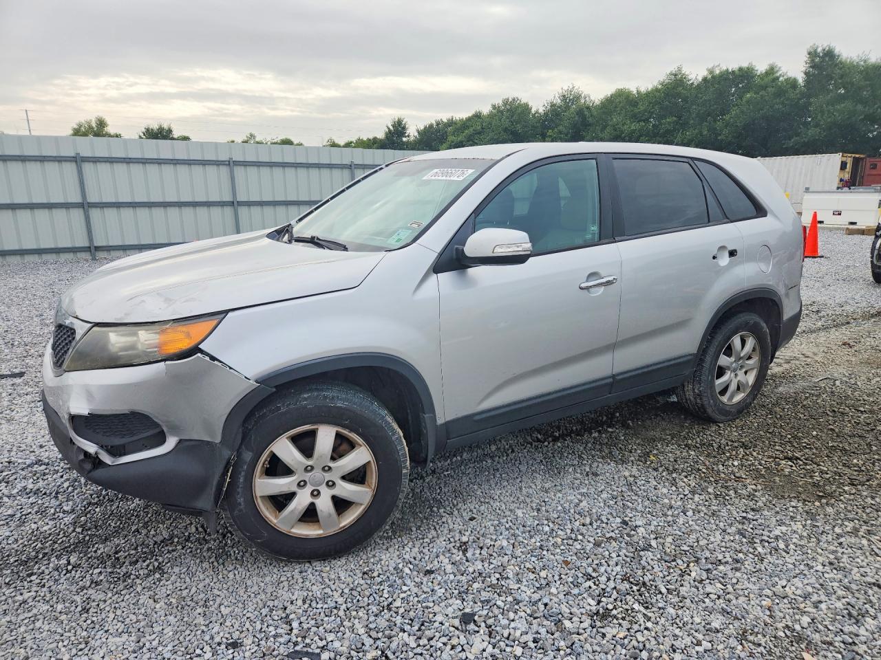 2012 Kia Sorento Lx Silver vin: 5XYKT3A16CG272365