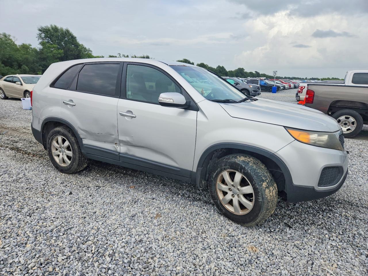 2012 Kia Sorento Lx Silver vin: 5XYKT3A16CG272365