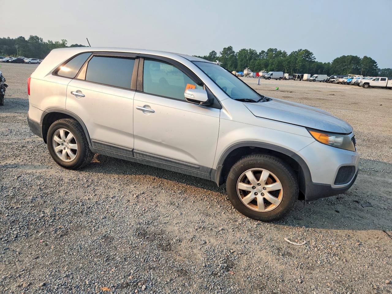 2012 Kia Sorento Lx Silver vin: 5XYKT3A16CG276545