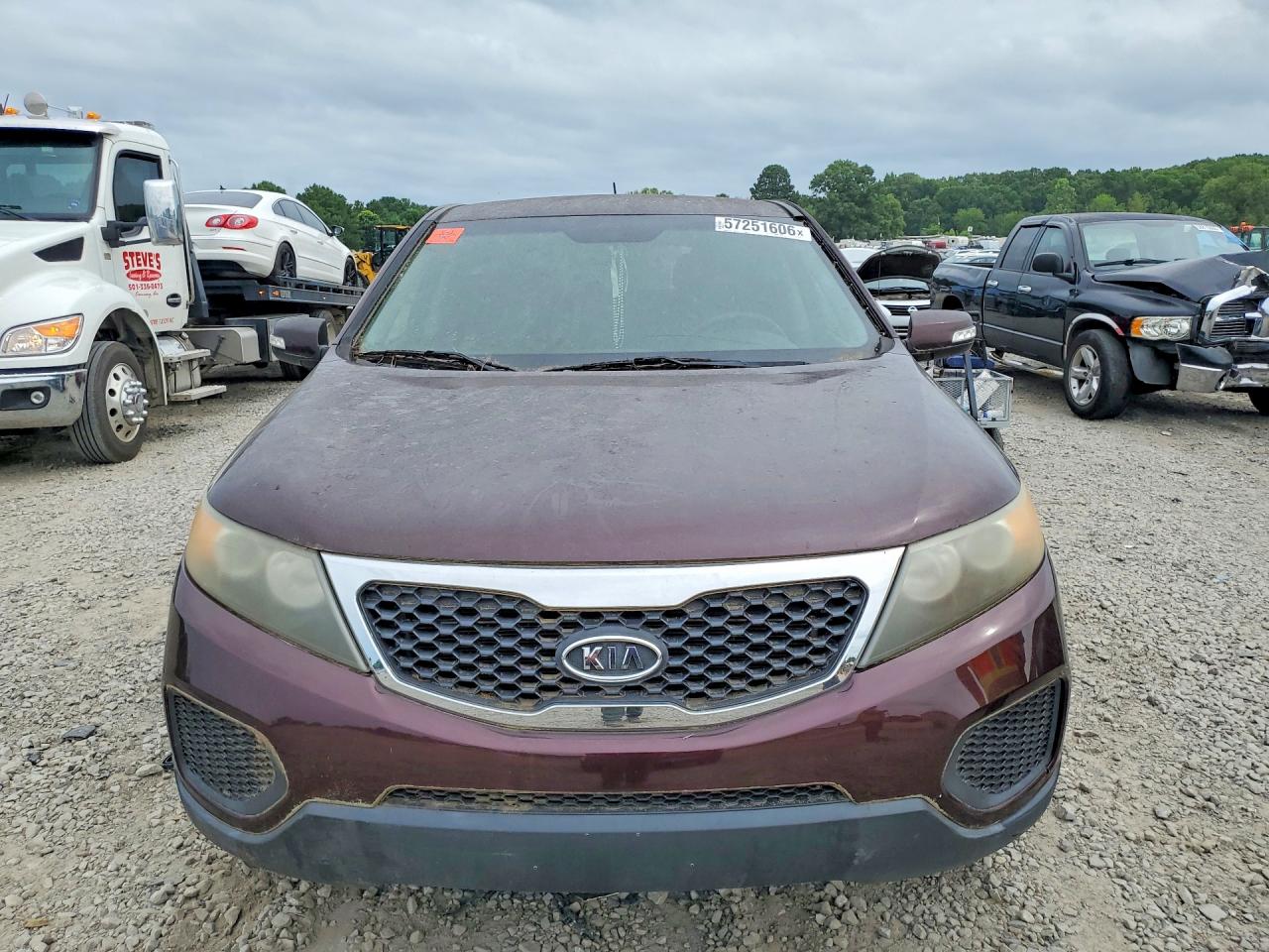 2011 Kia Sorento Lx Бордовый vin: 5XYKT3A17BG005461