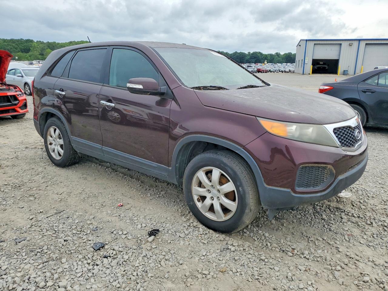 2011 Kia Sorento Lx Бордовый vin: 5XYKT3A17BG005461