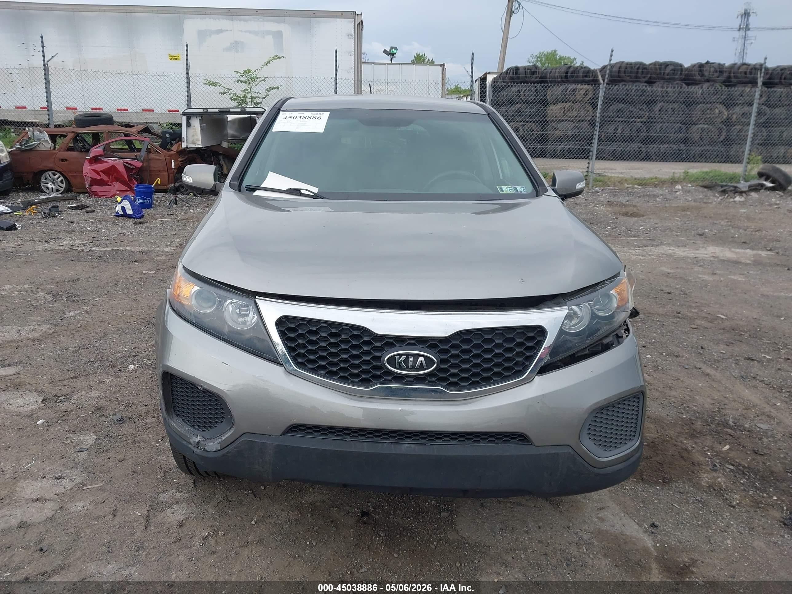 2011 Kia Sorento Lx Зеленый vin: 5XYKT3A17BG167218