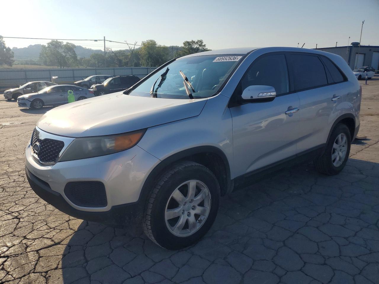 2012 Kia Sorento Lx Silver vin: 5XYKT3A17CG228908