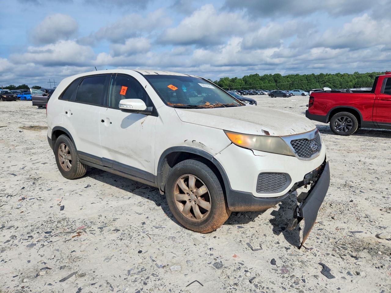 2012 Kia Sorento Lx Белый vin: 5XYKT3A17CG240248