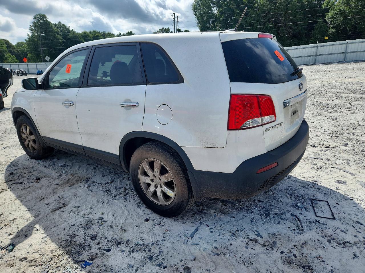 2012 Kia Sorento Lx Белый vin: 5XYKT3A17CG240248