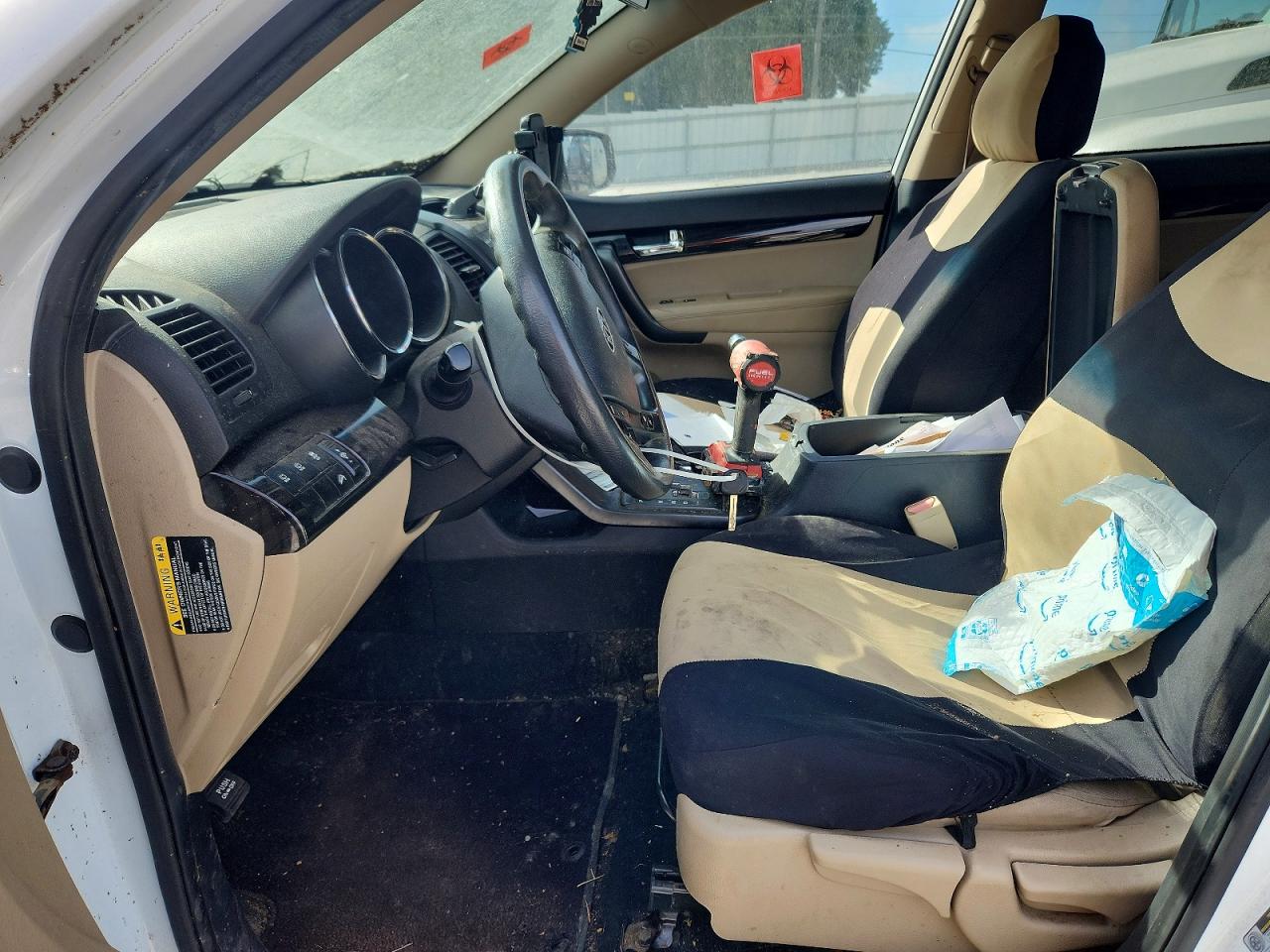 2012 Kia Sorento Lx Белый vin: 5XYKT3A17CG240248
