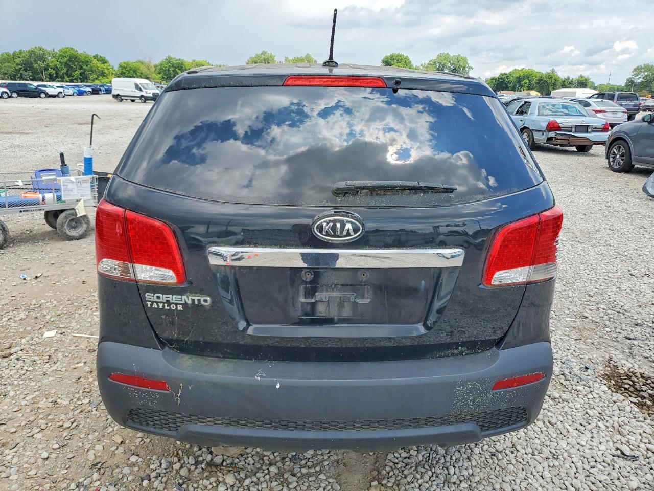 2012 Kia Sorento Lx Black vin: 5XYKT3A17CG242095