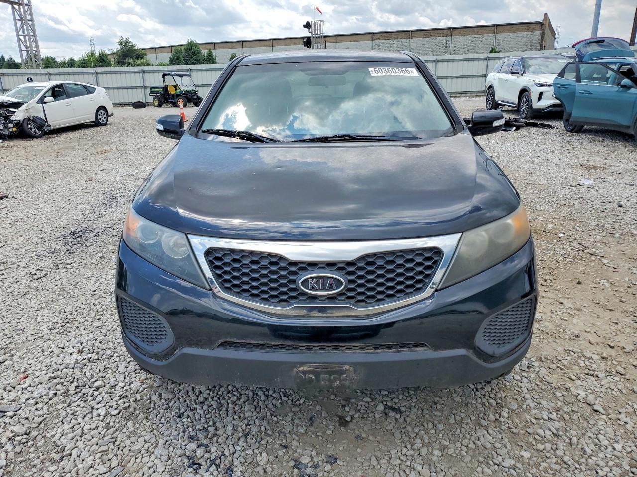 2012 Kia Sorento Lx Black vin: 5XYKT3A17CG242095