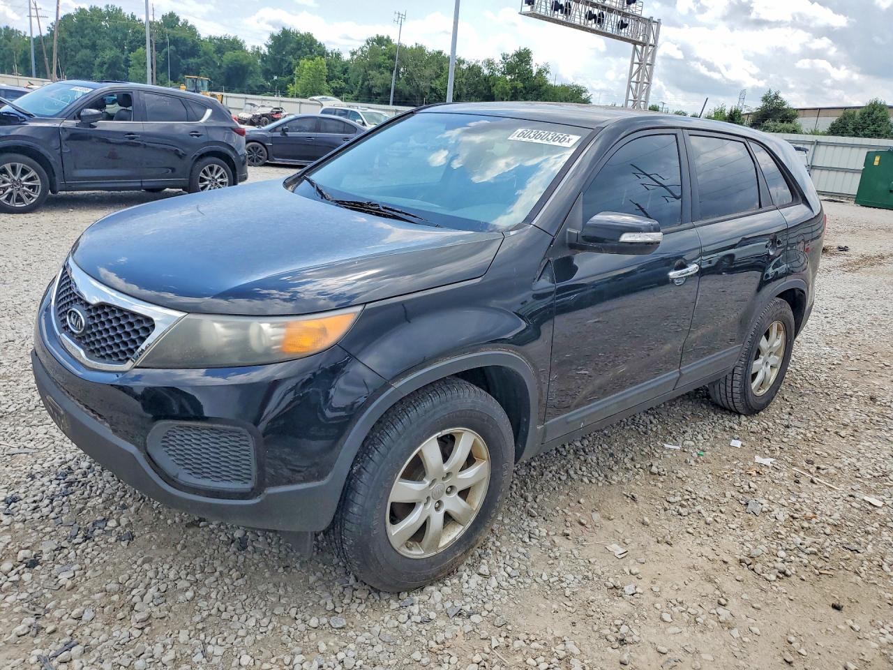 2012 Kia Sorento Lx Черный vin: 5XYKT3A17CG242095