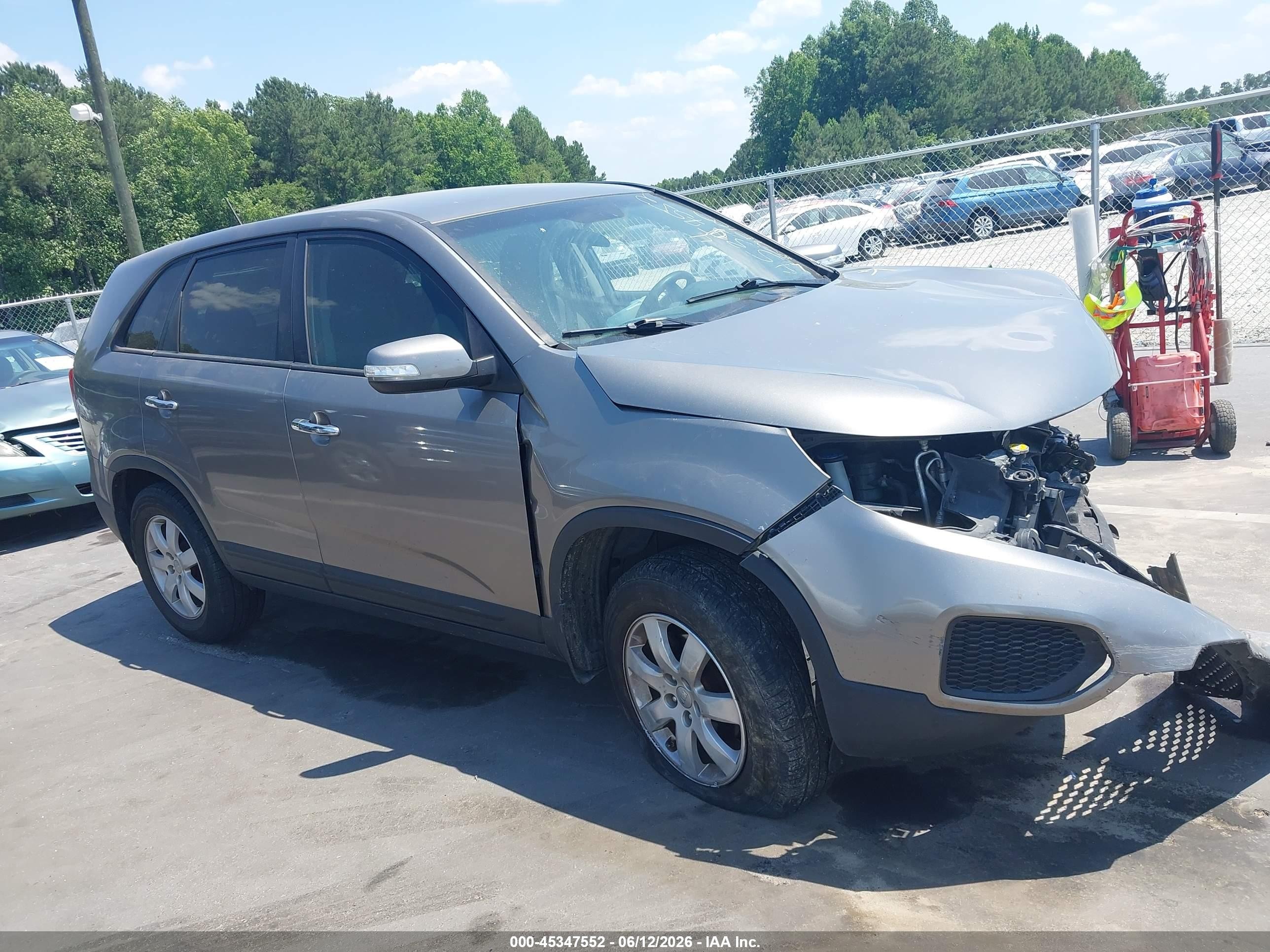 2013 Kia Sorento Lx Gray vin: 5XYKT3A17DG367308