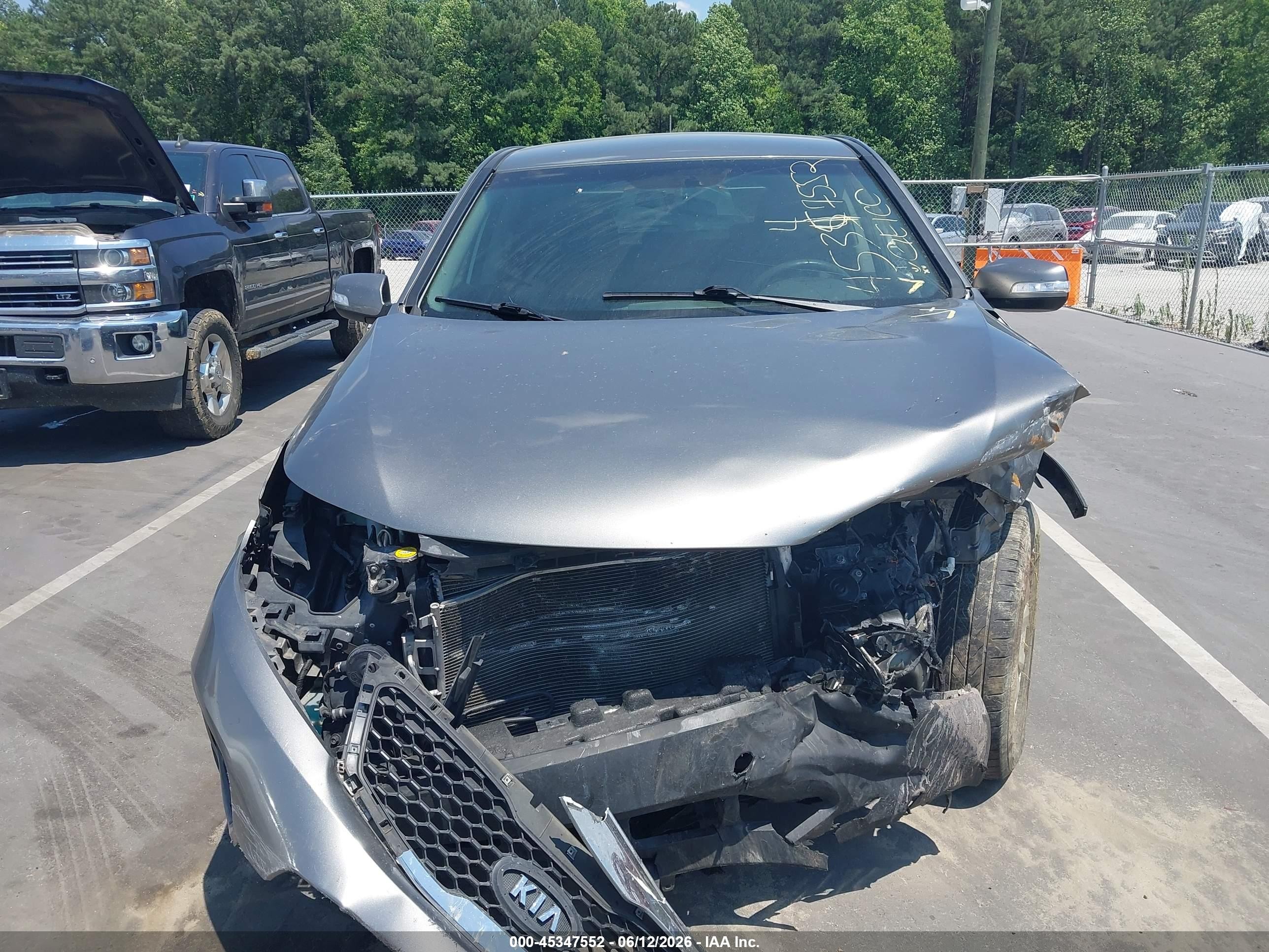2013 Kia Sorento Lx Gray vin: 5XYKT3A17DG367308