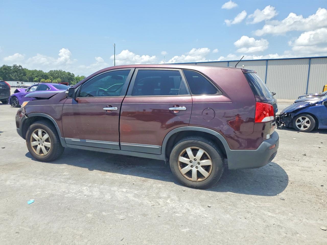 2012 Kia Sorento Lx Фиолетовый vin: 5XYKT3A18CG258855