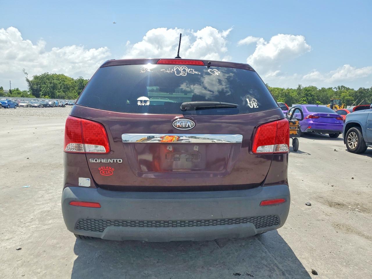 2012 Kia Sorento Lx Фиолетовый vin: 5XYKT3A18CG258855
