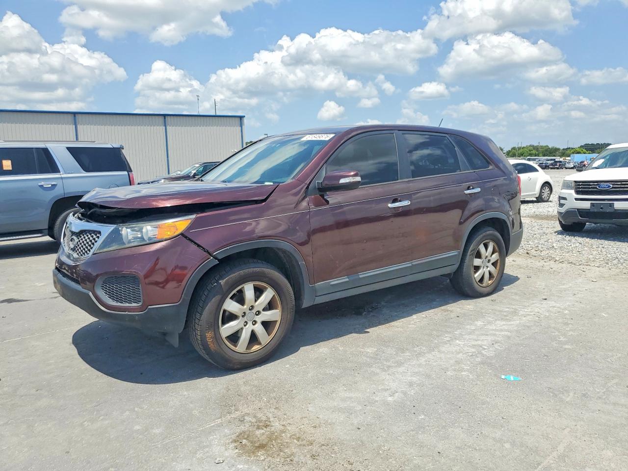 2012 Kia Sorento Lx Purple vin: 5XYKT3A18CG258855