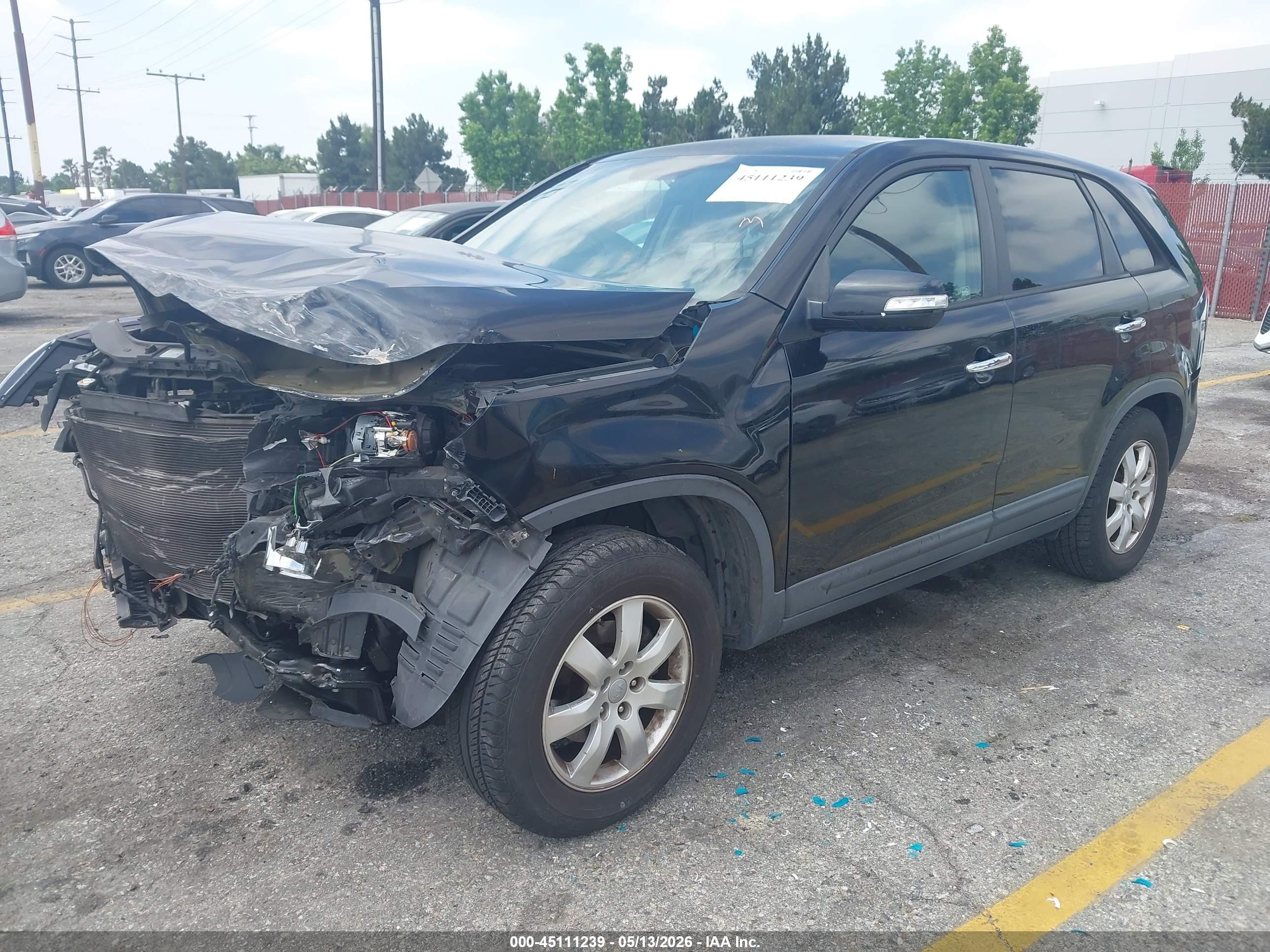 2013 Kia Sorento Lx Black vin: 5XYKT3A18DG365518