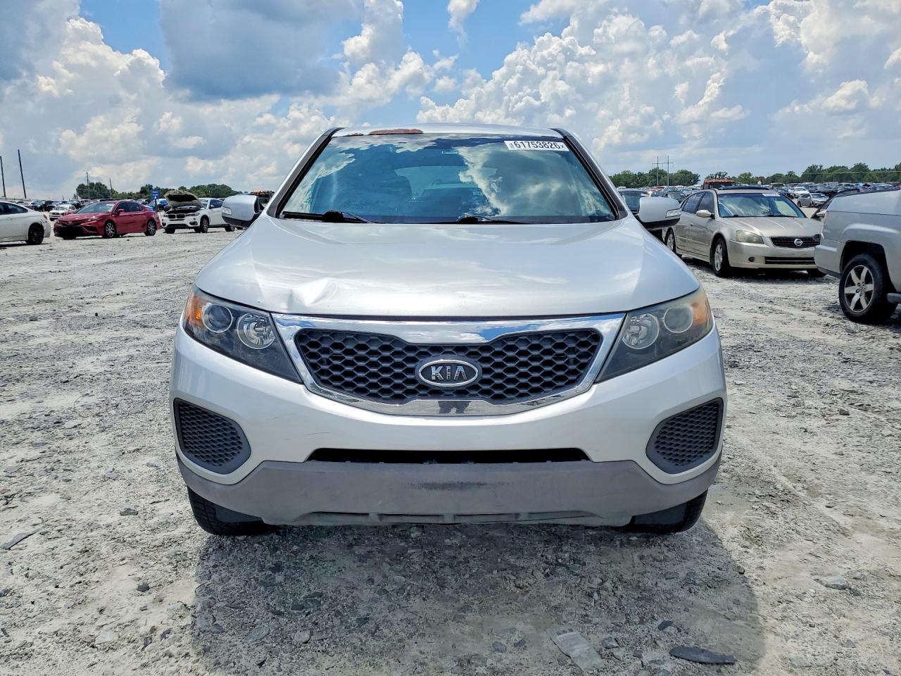 2013 Kia Sorento Lx Silver vin: 5XYKT3A18DG378303