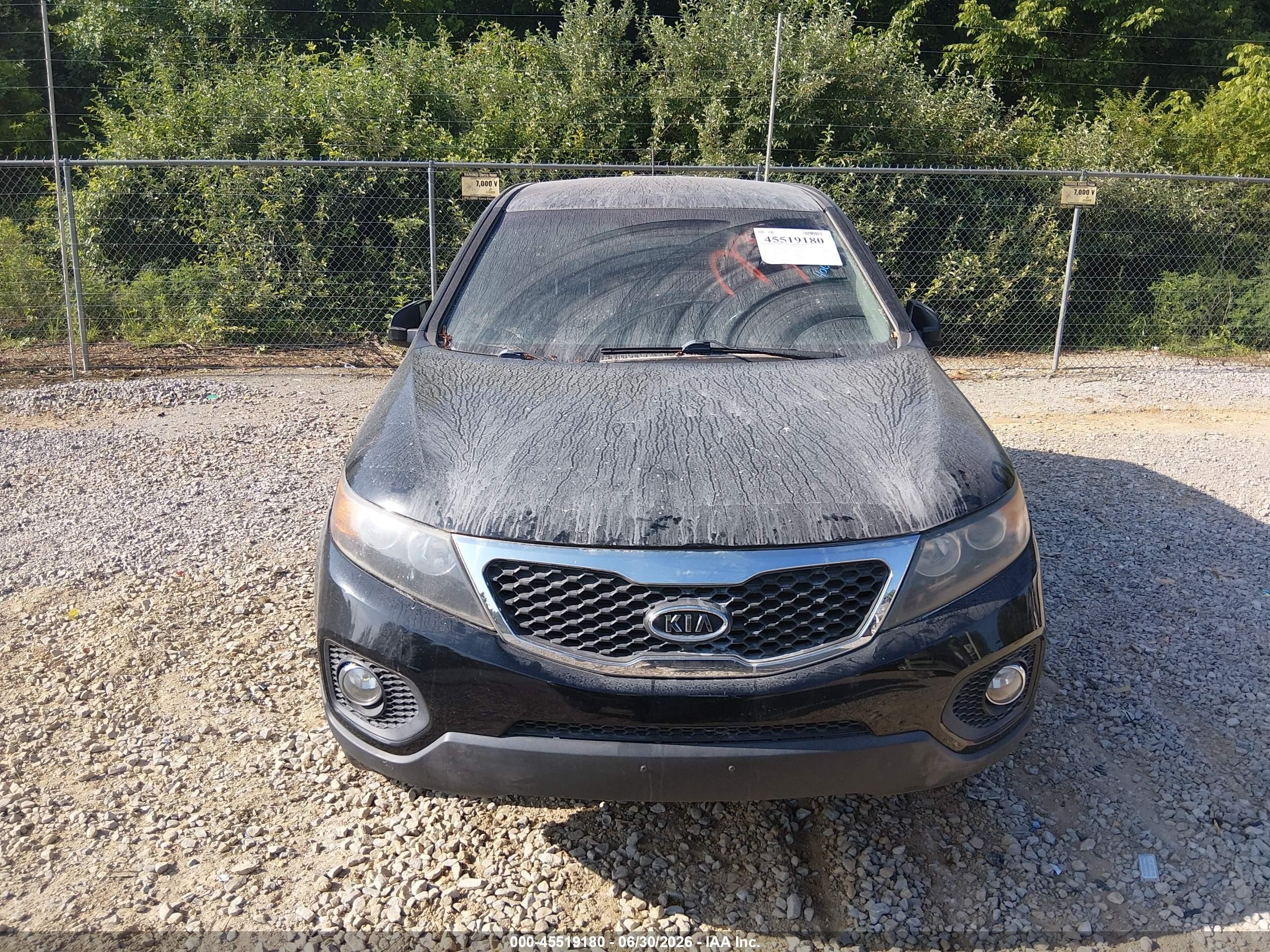 2013 Kia Sorento Lx Black vin: 5XYKT3A18DG406178