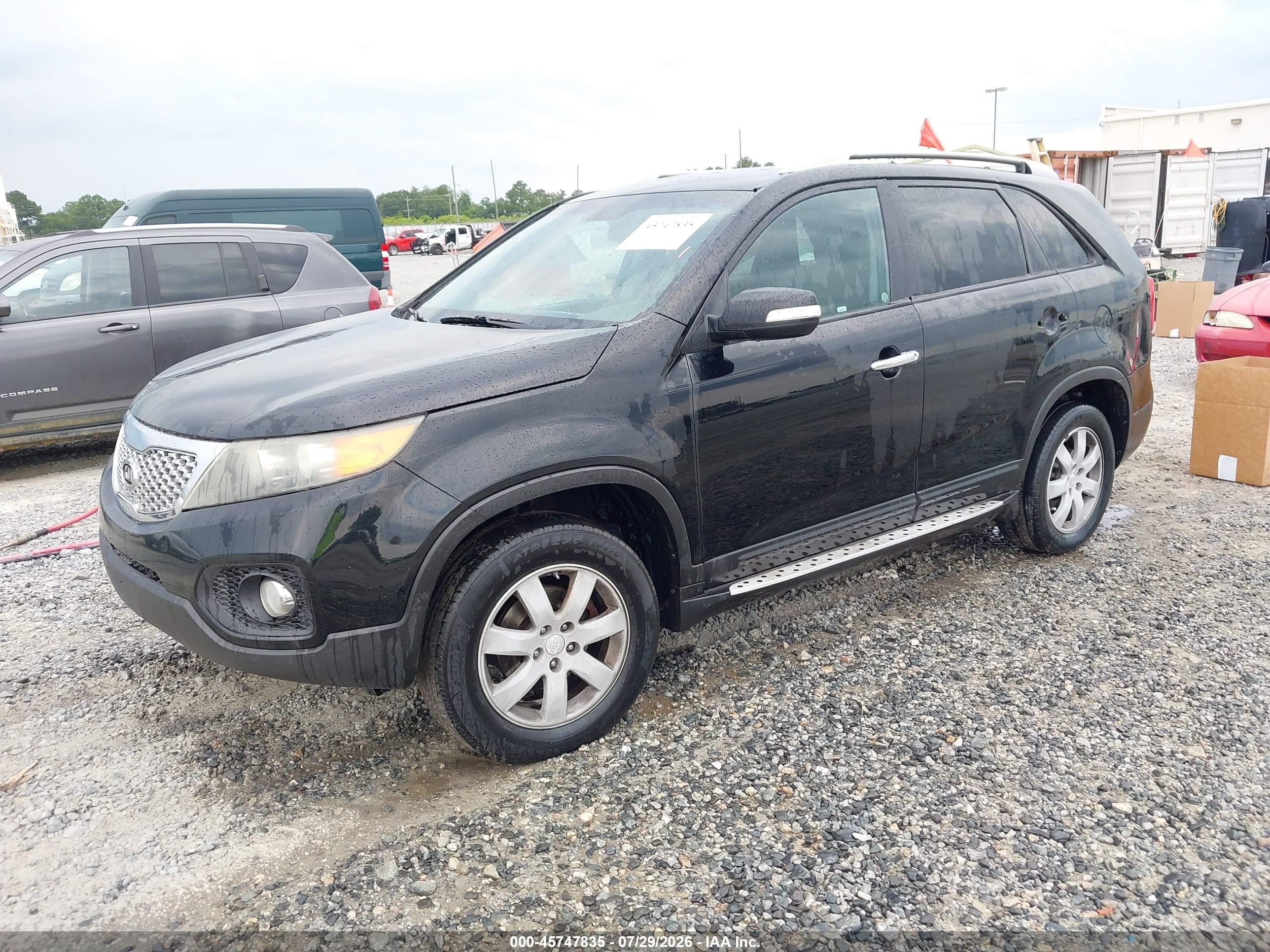 2011 Kia Sorento Lx Black vin: 5XYKT3A19BG170959