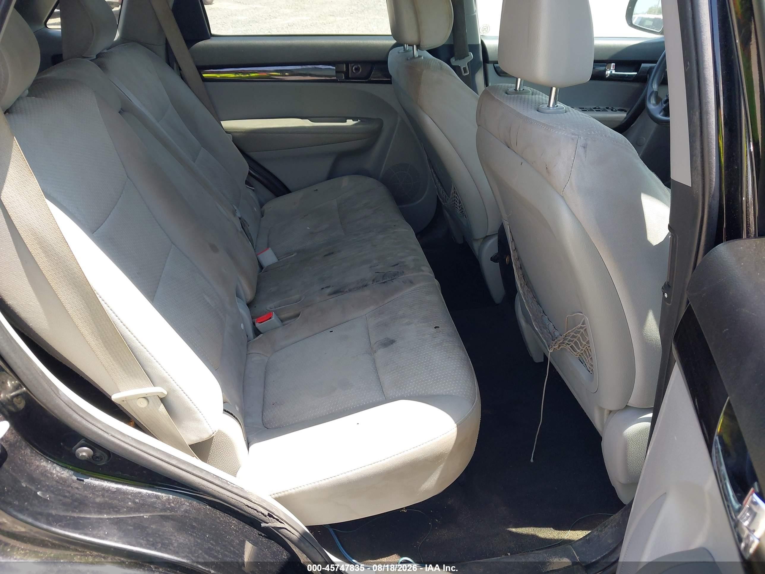 2011 Kia Sorento Lx Black vin: 5XYKT3A19BG170959