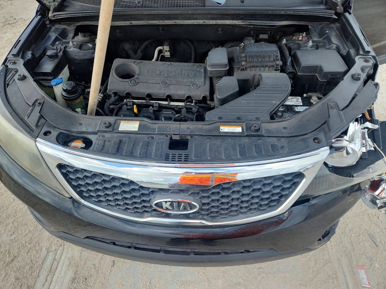 2012 Kia Sorento Lx Black vin: 5XYKT3A19CG233124