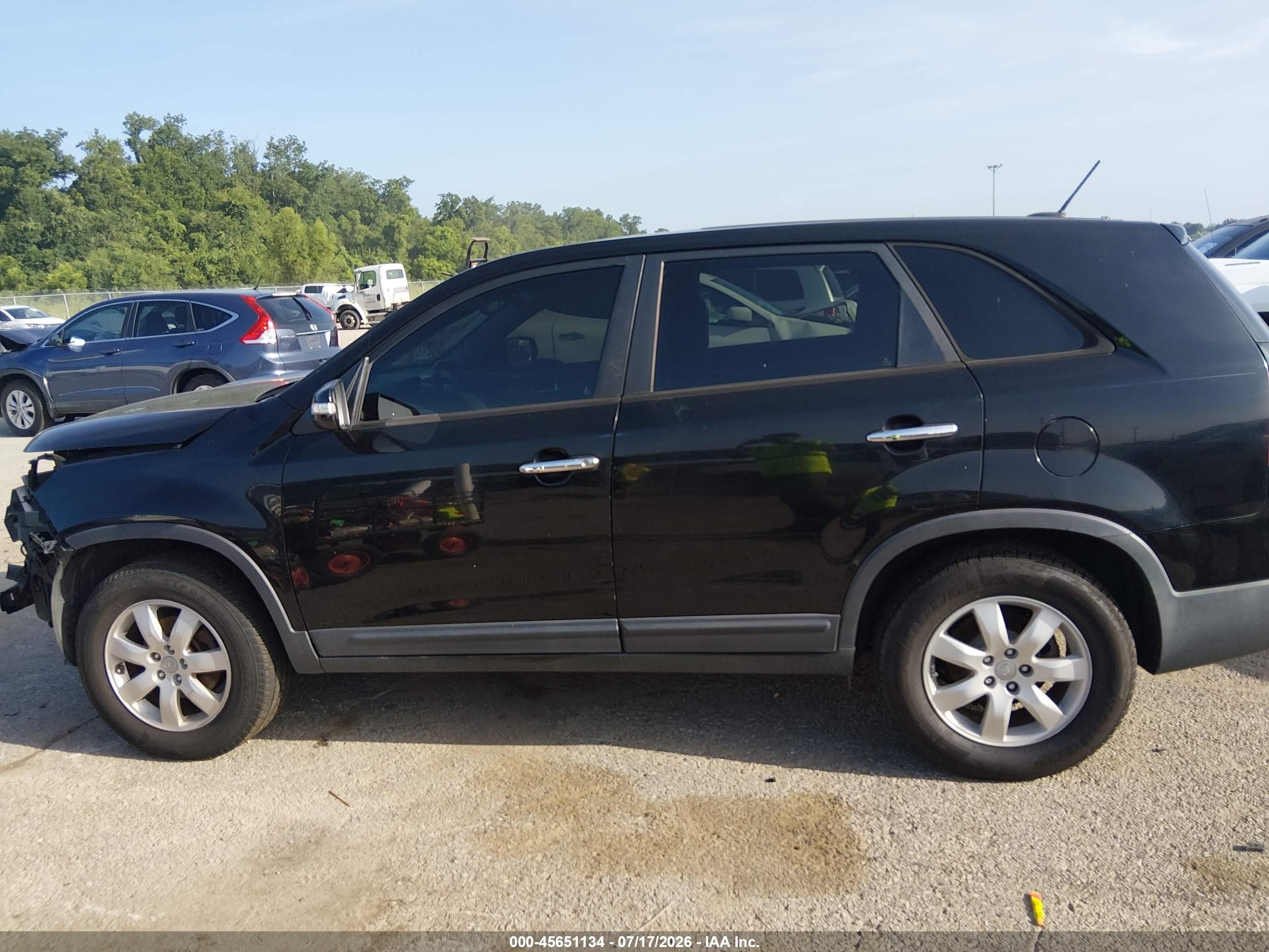 2012 Kia Sorento Lx Black vin: 5XYKT3A19CG284445