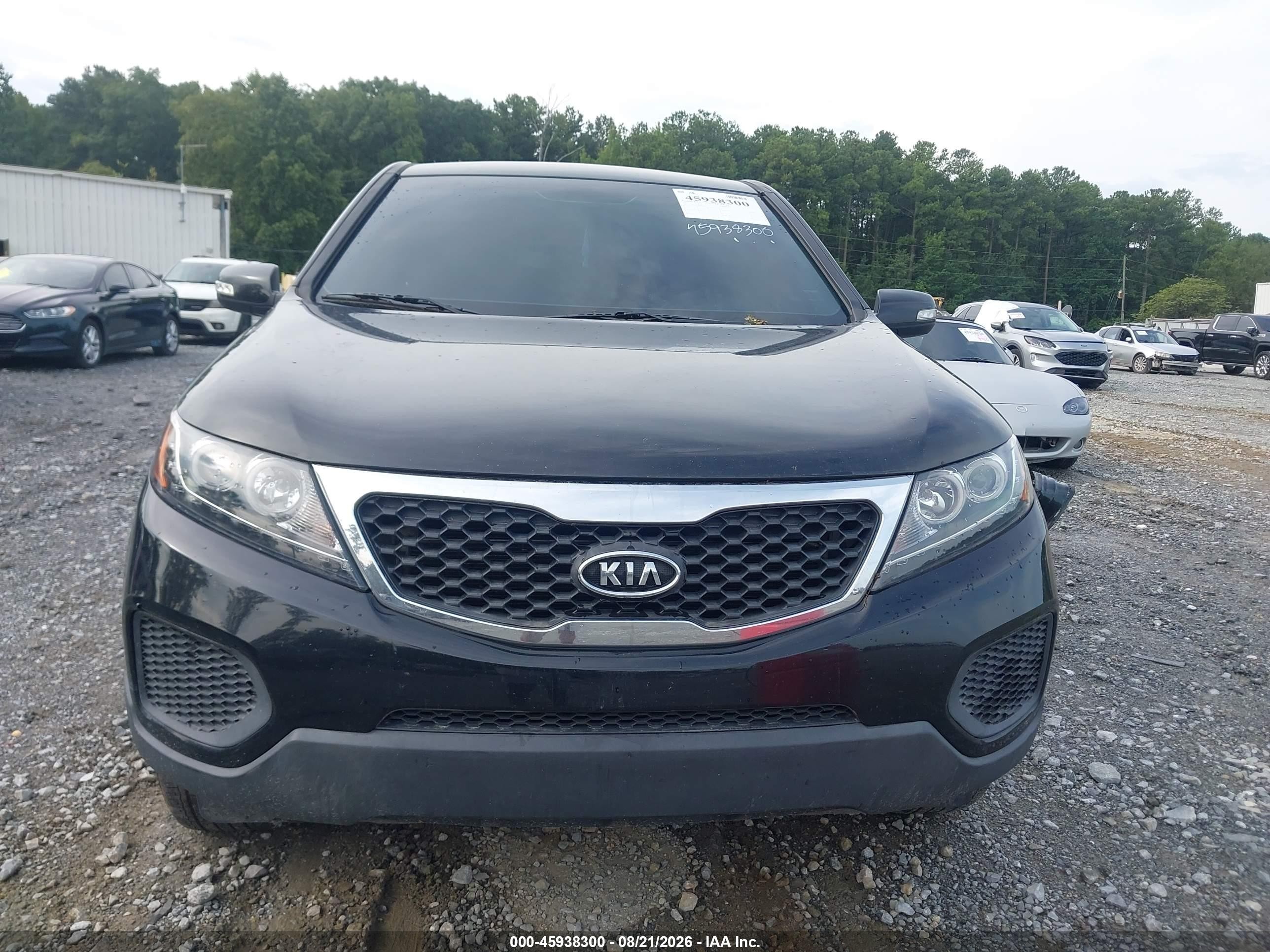 2013 Kia Sorento Lx Black vin: 5XYKT3A19DG322791