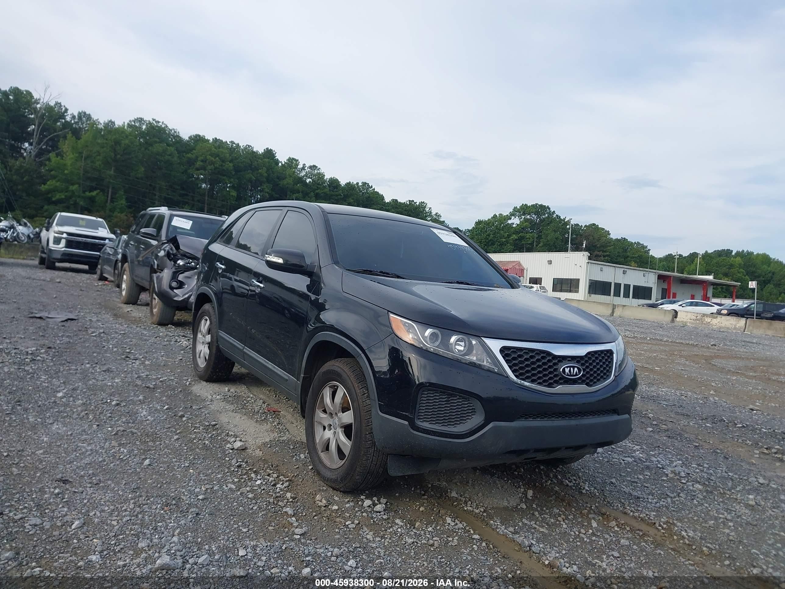 2013 Kia Sorento Lx Black vin: 5XYKT3A19DG322791