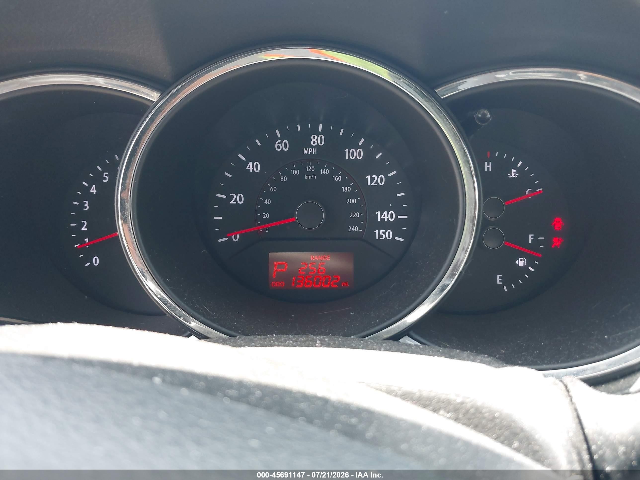 2013 Kia Sorento Lx Gray vin: 5XYKT3A19DG401104