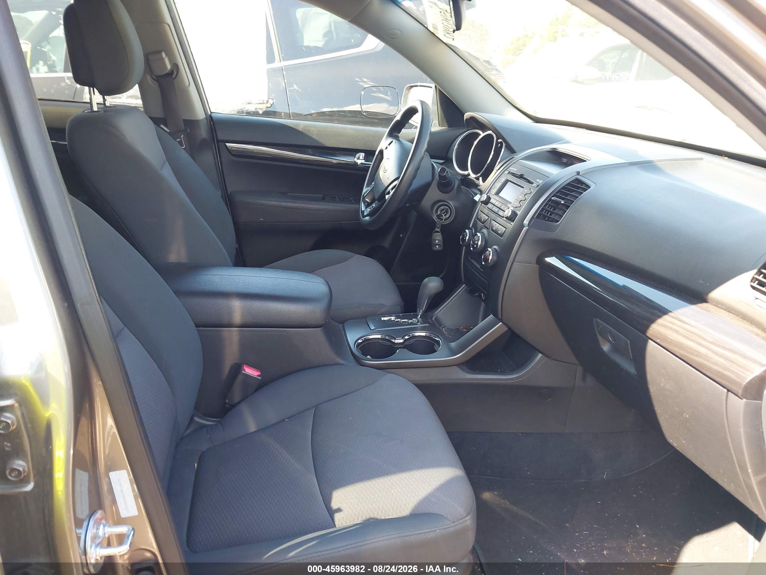 2013 Kia Sorento Lx Gray vin: 5XYKT3A19DG405203