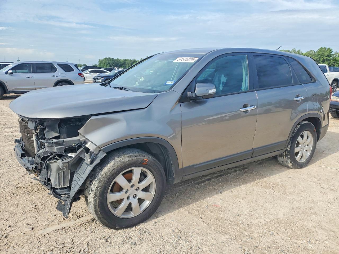 2012 Kia Sorento Lx Gray vin: 5XYKT3A1XCG202108