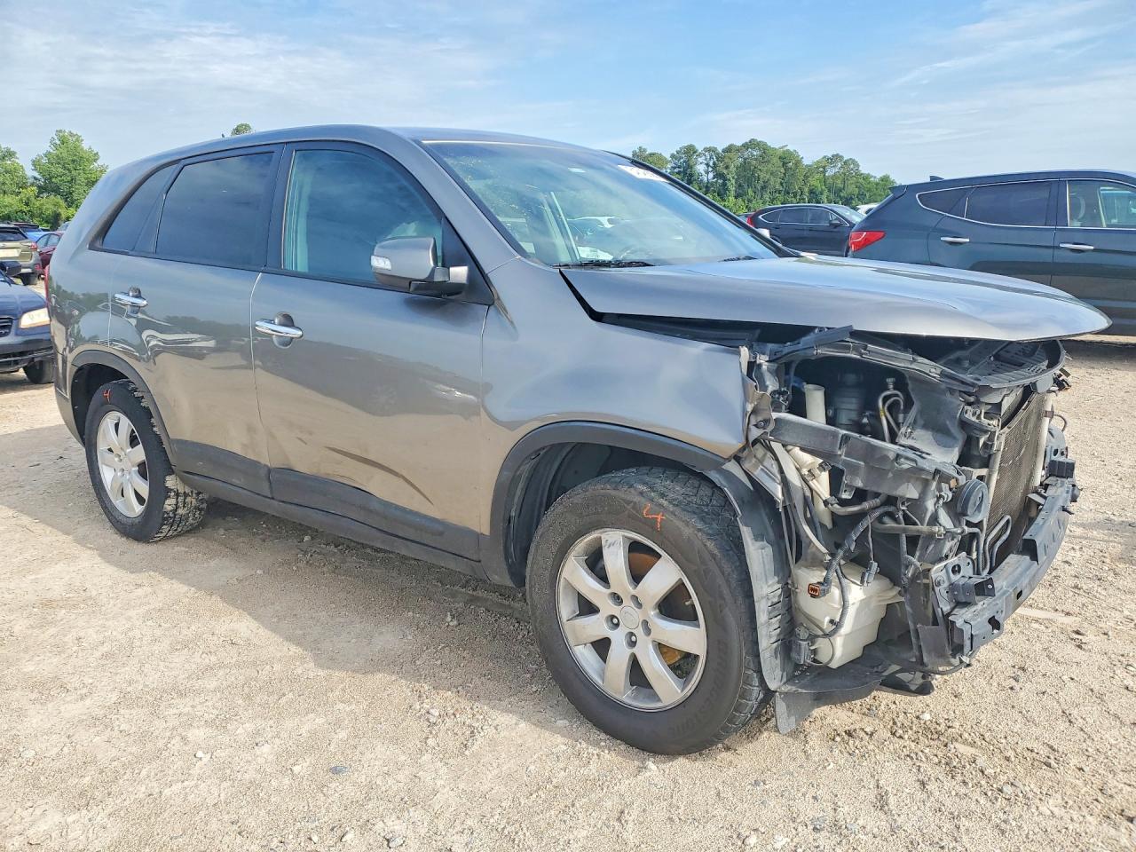 2012 Kia Sorento Lx Gray vin: 5XYKT3A1XCG202108
