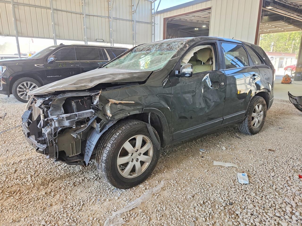 2012 Kia Sorento Lx Green vin: 5XYKT3A1XCG202819