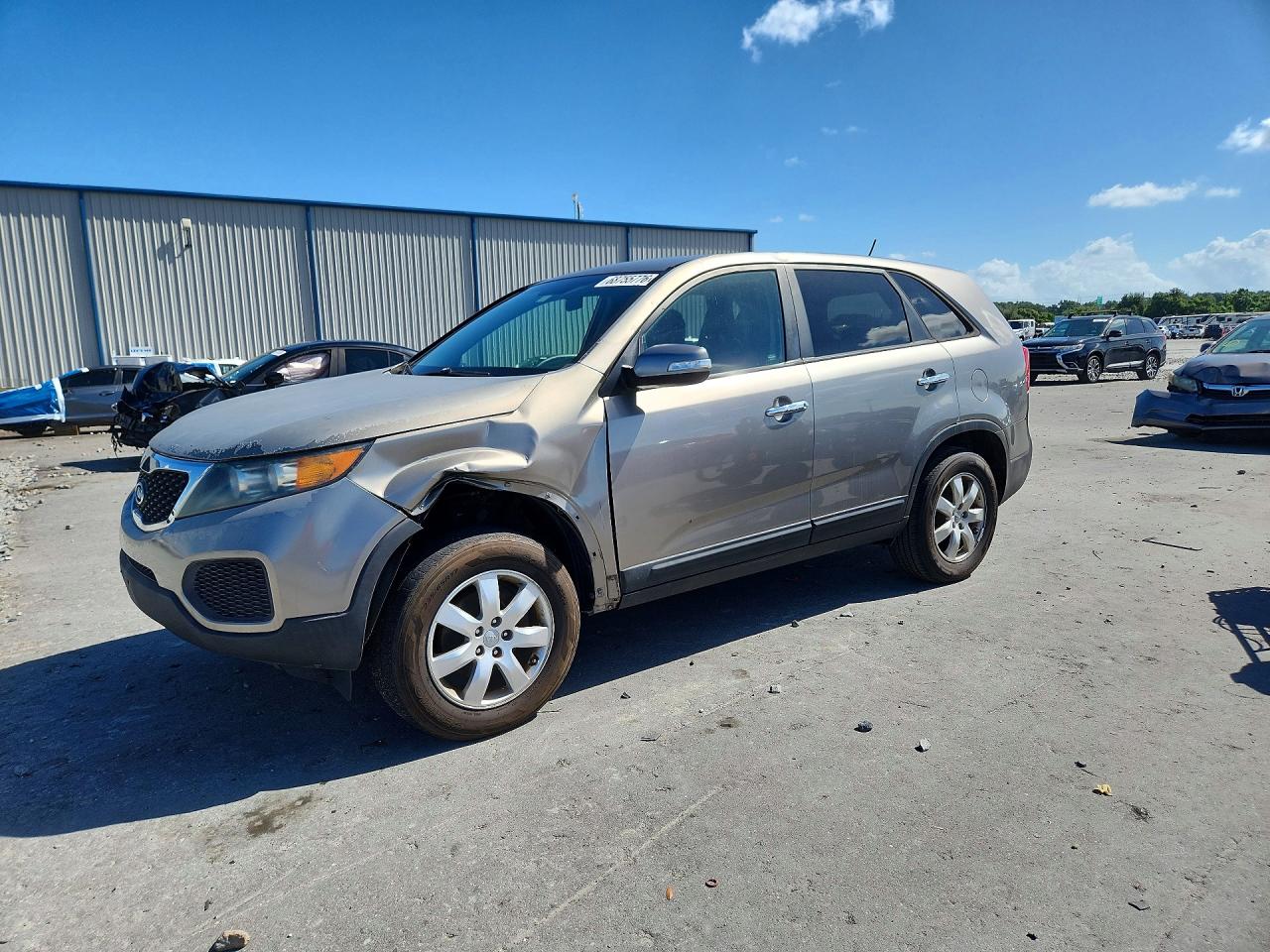 2012 Kia Sorento Lx Gray vin: 5XYKT3A1XCG284714