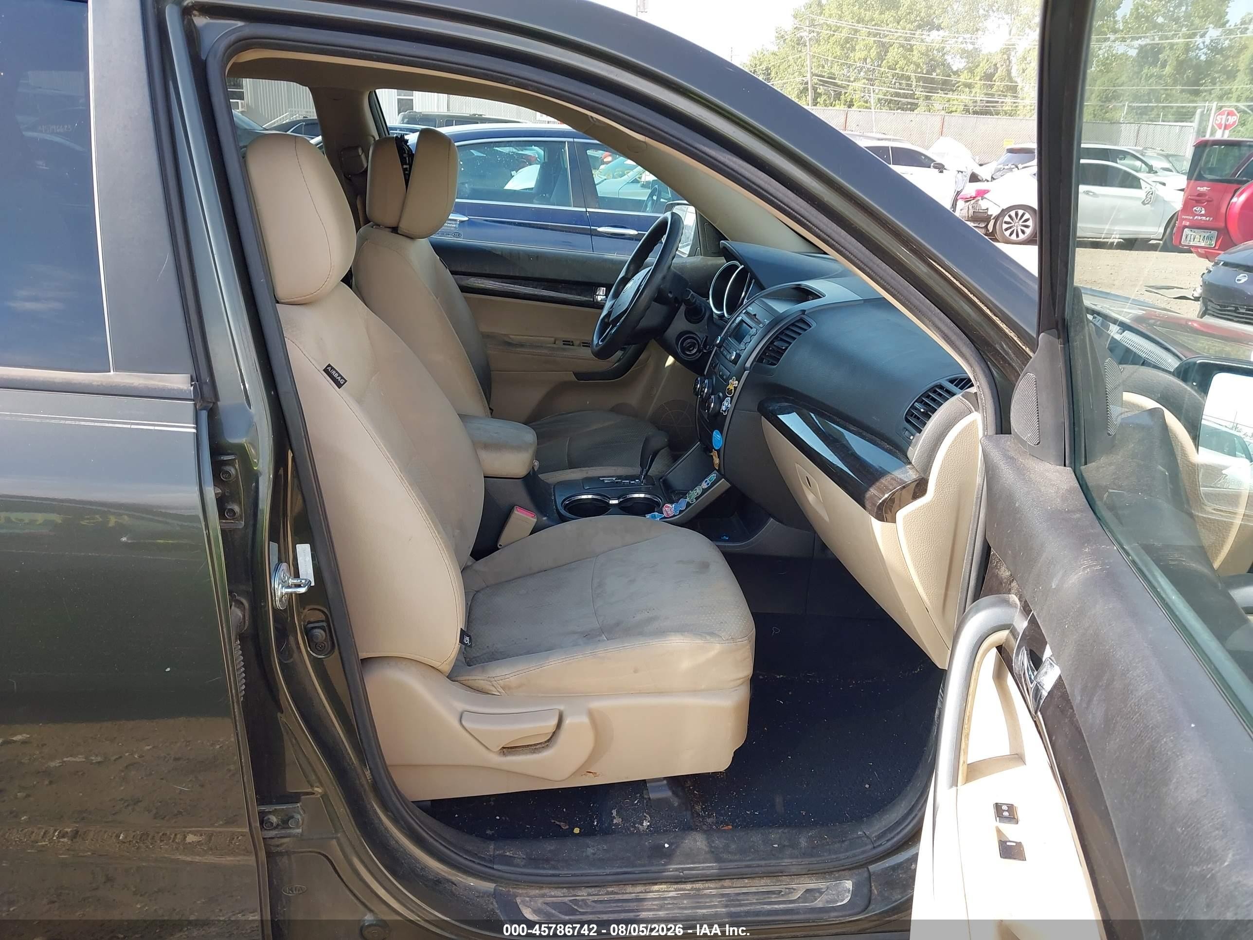 2012 Kia Sorento Lx Зеленый vin: 5XYKT3A1XCG296667