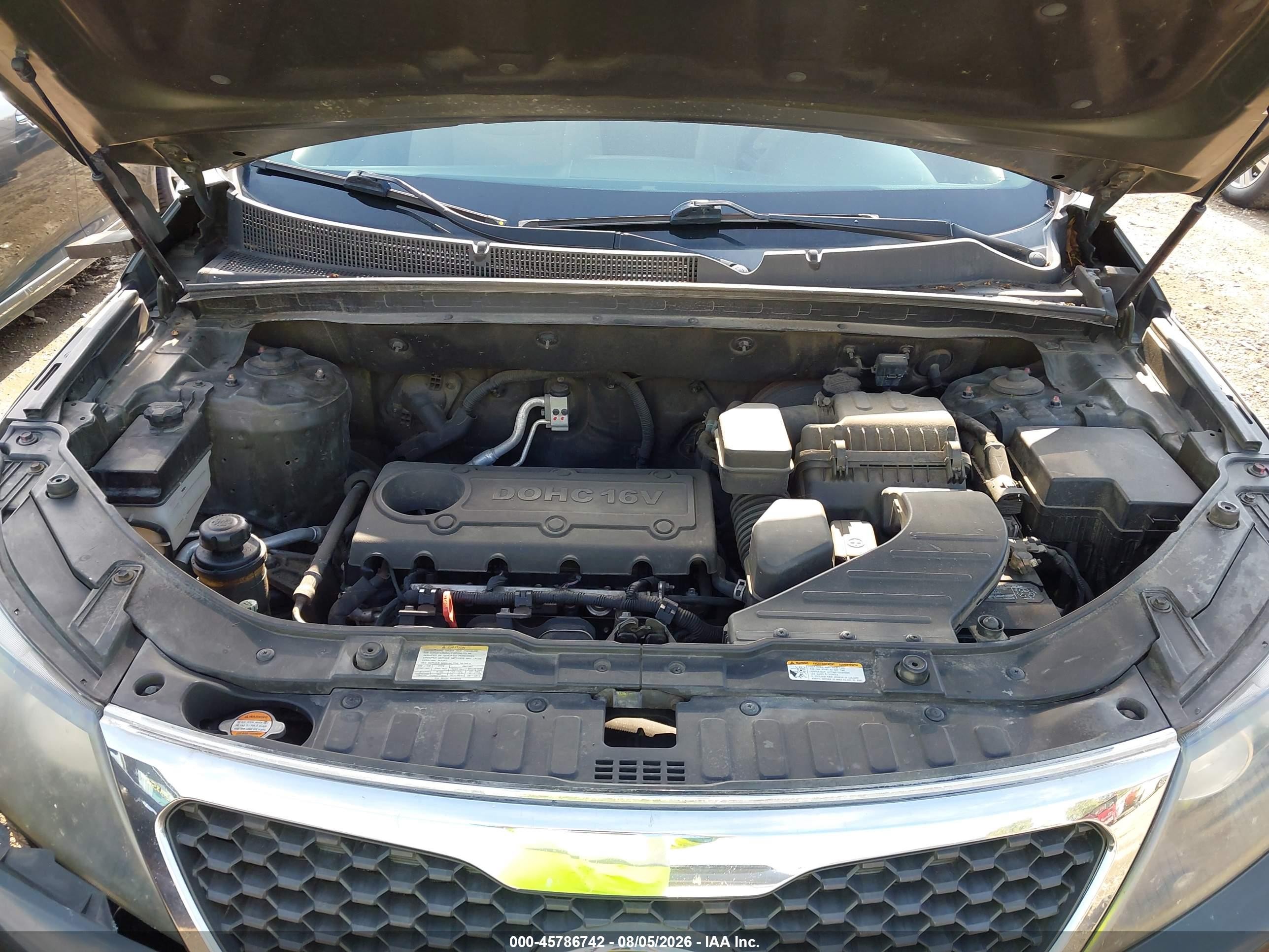 2012 Kia Sorento Lx Зеленый vin: 5XYKT3A1XCG296667