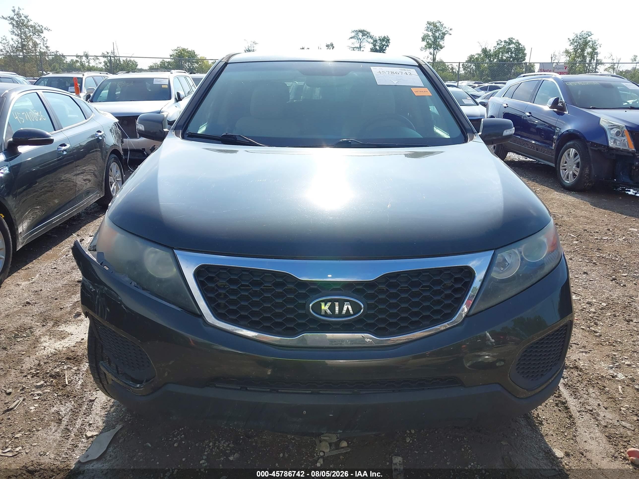 2012 Kia Sorento Lx Зеленый vin: 5XYKT3A1XCG296667