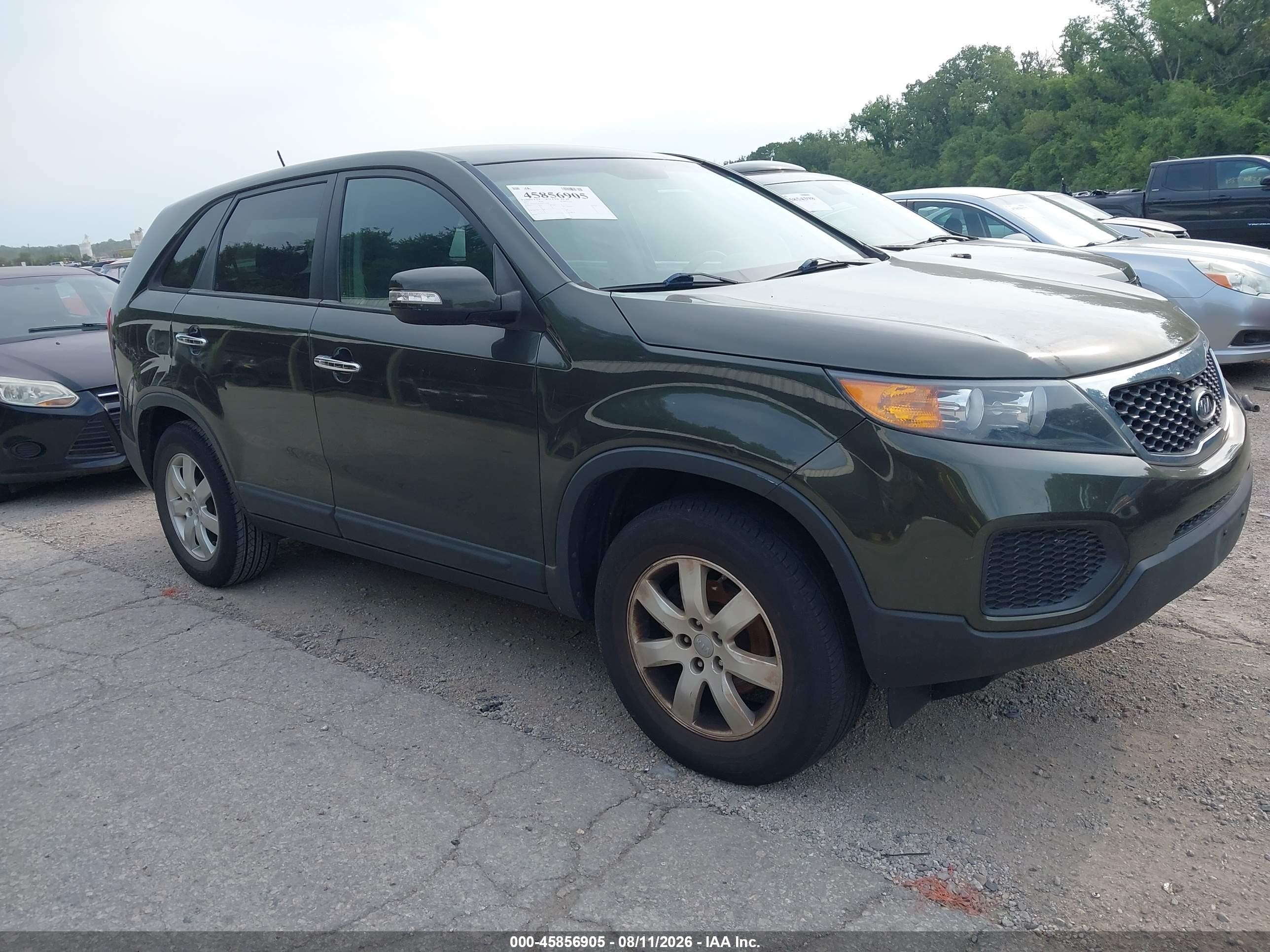 2013 Kia Sorento Lx Gray vin: 5XYKT3A1XDG317096