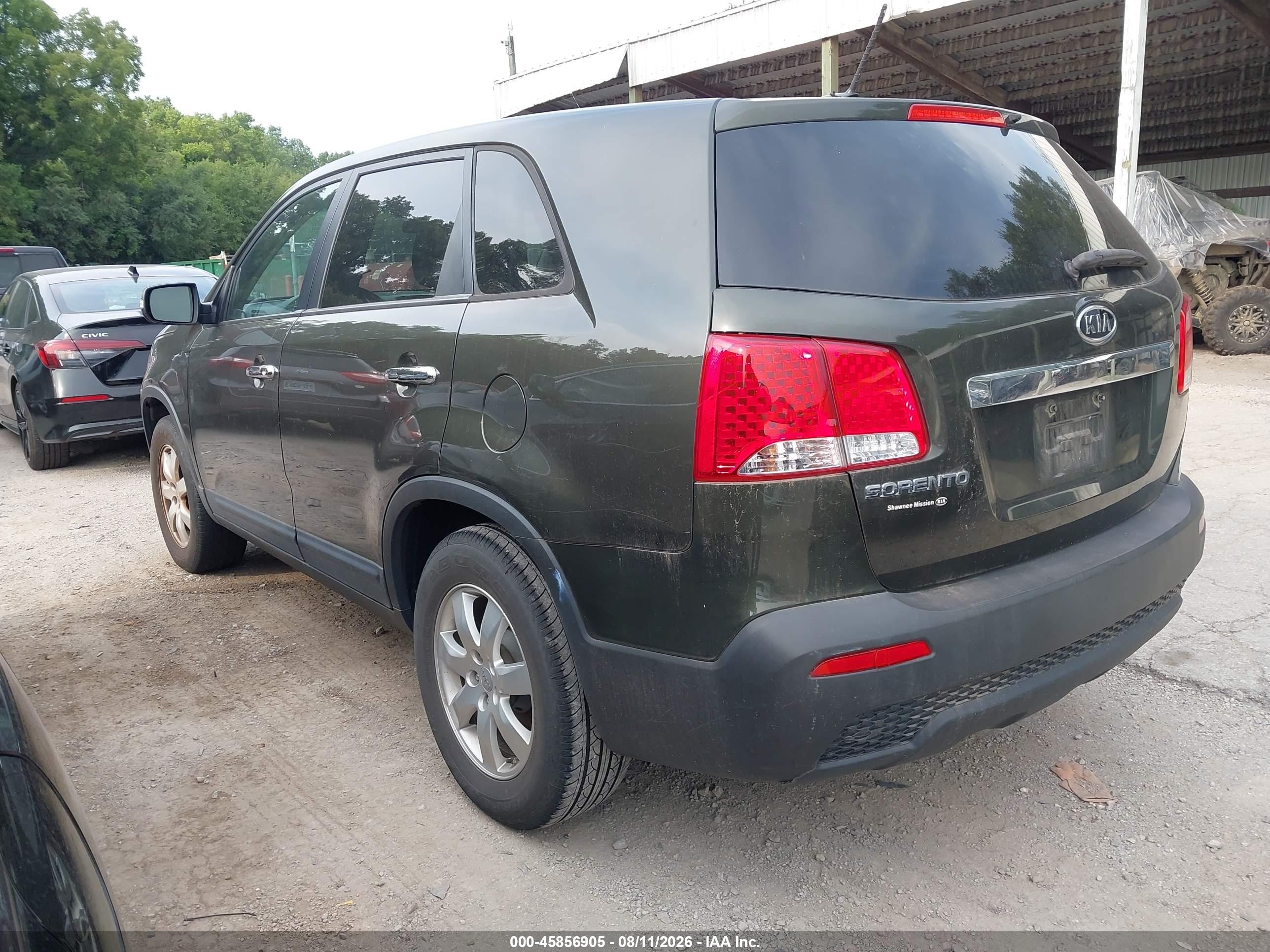 2013 Kia Sorento Lx Серый vin: 5XYKT3A1XDG317096