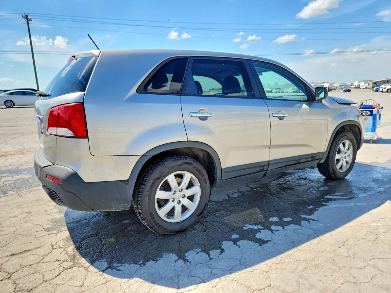 2013 Kia Sorento Lx Gray vin: 5XYKT3A1XDG378626
