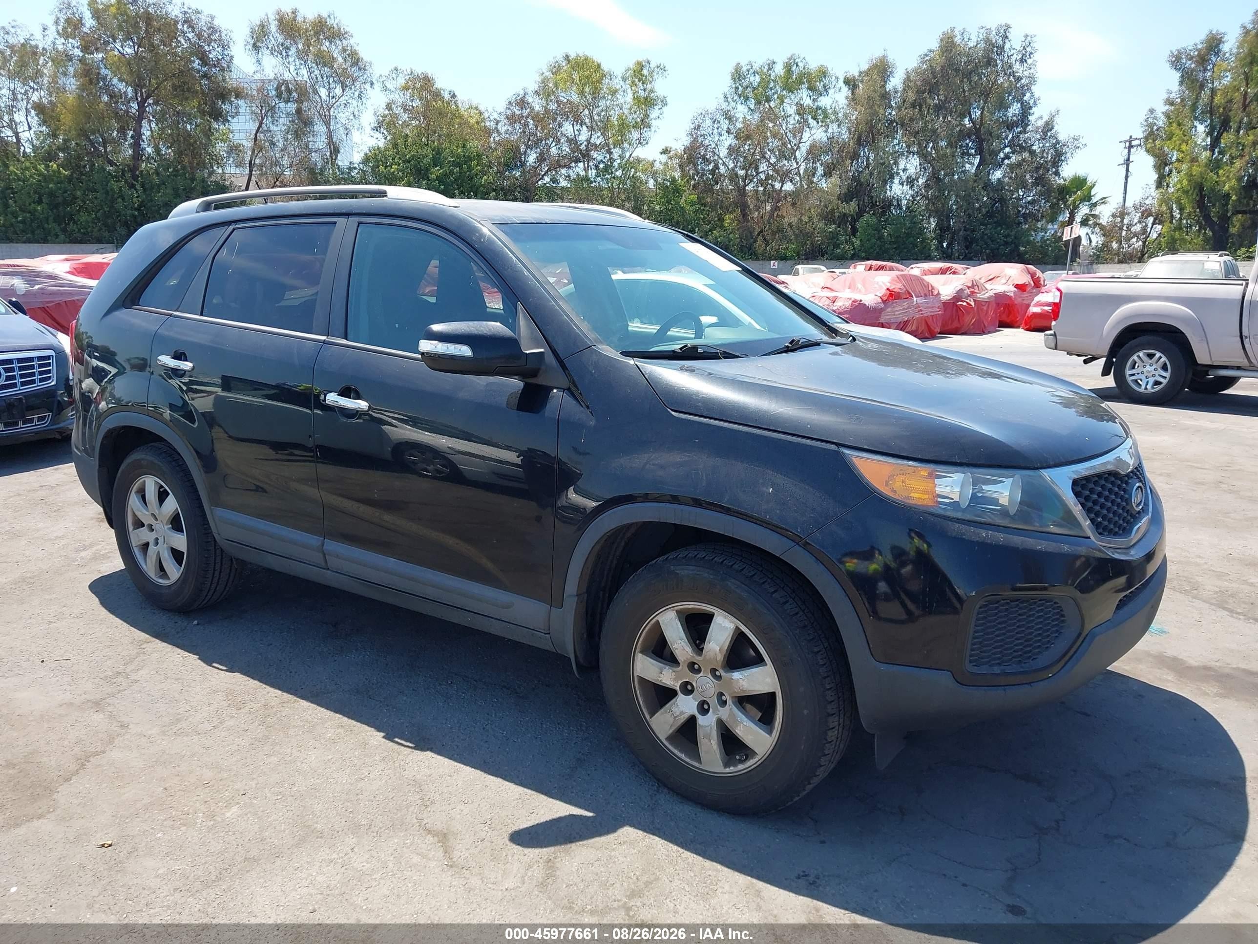2012 Kia Sorento Lx V6 Черный vin: 5XYKT3A22CG286191