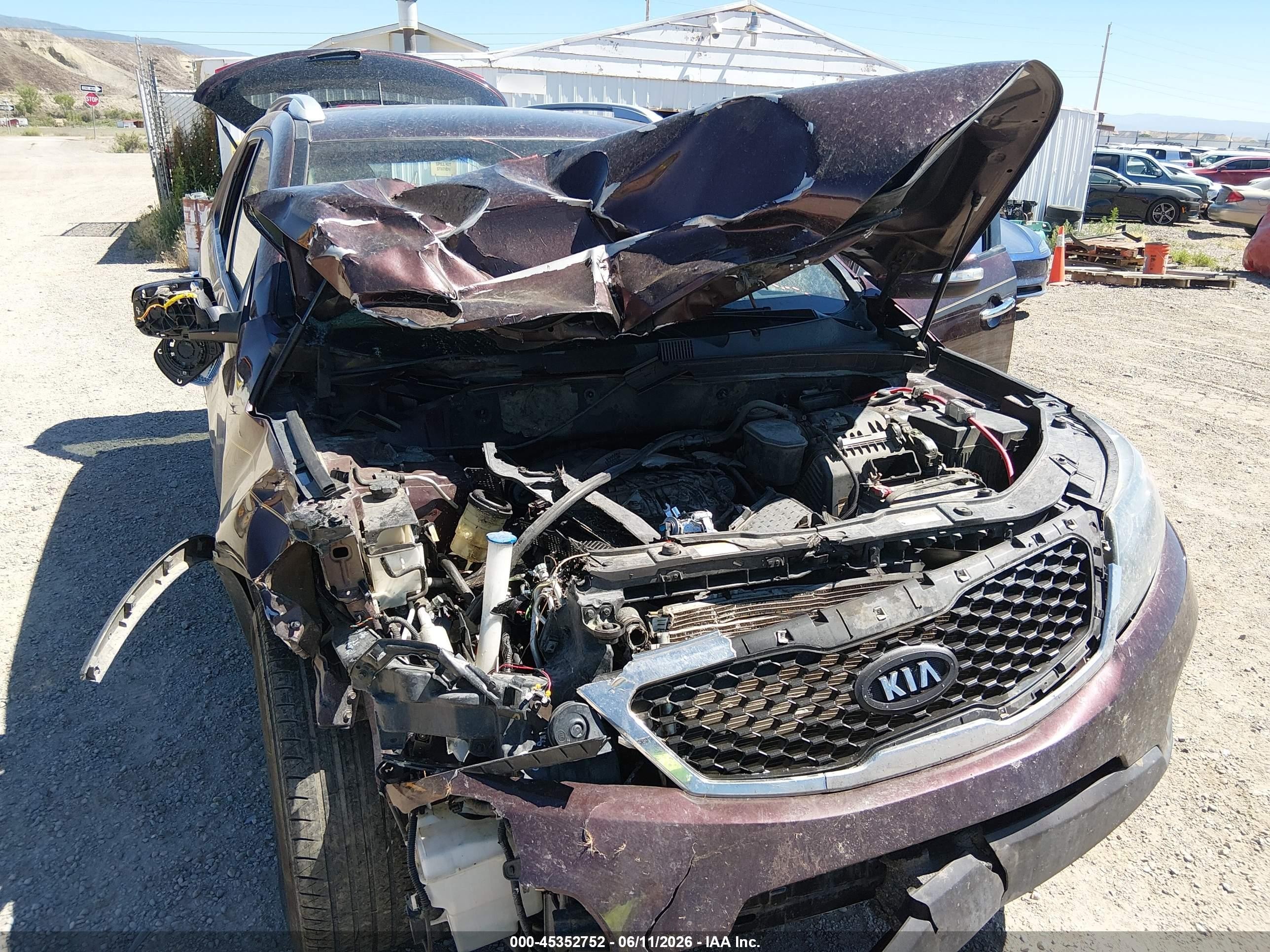 2012 Kia Sorento Lx V6 Purple vin: 5XYKT3A29CG246366